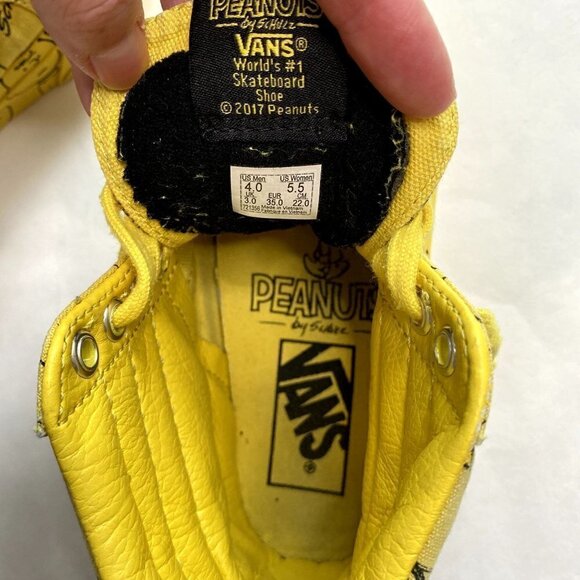 Vans x Peanuts Sk8-Hi Charlie Brown Maize 4 - Picture 2 of 11